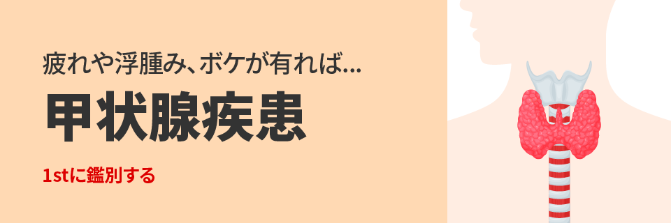 聴疲れや浮腫み、ボケが有れば...甲状腺疾患|1stに鑑別する