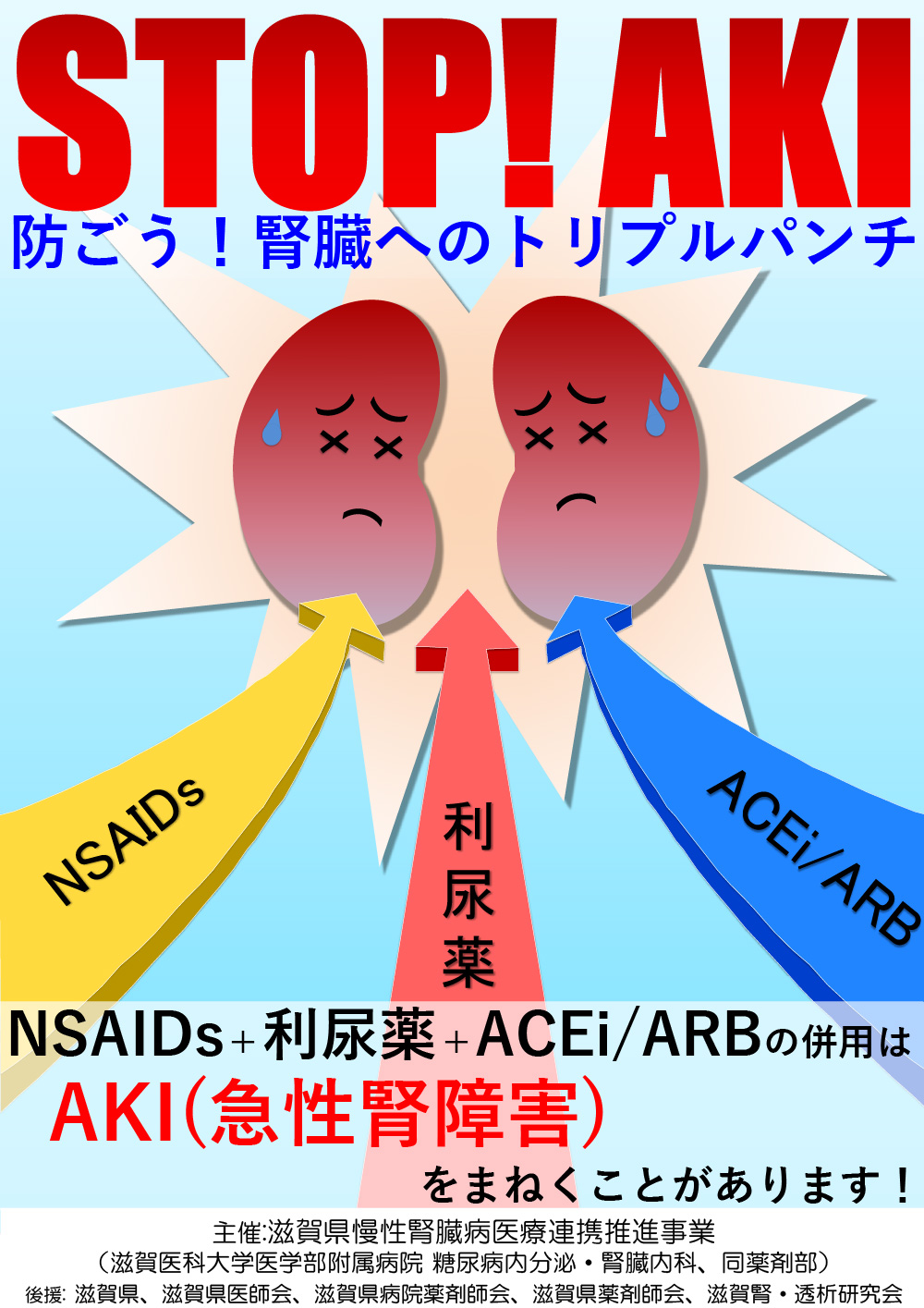 STOP AKI! 防ごう! 腎臓へのトリプルパンチ